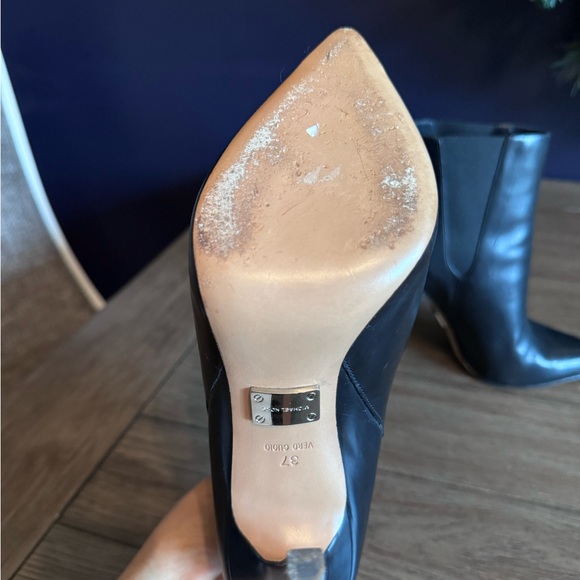 Michael Kors Collection Black Leather Pump Bootie - Picture 3 of 6